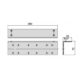 ASENNUS-KULMALEVY ABLOY DC113 (ovensuljin DC330 / DC335)