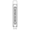 PIKASALPA ABLOY 3000 KIILLOTETTU MESSINKI (tangot 0,9m+1,6m)
