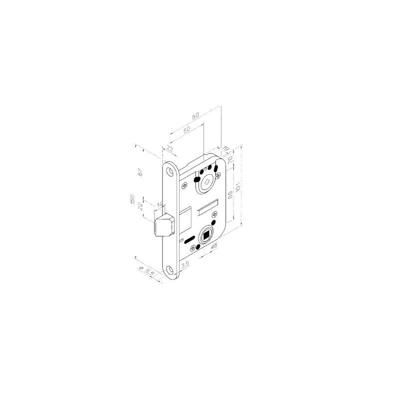 MORTISE LOCK ABLOY 4291 RIGHT