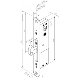 MORTISE LOCK ABLOY LC306-30