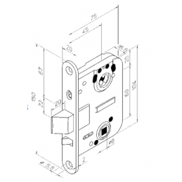 LUKUKORPUS ABLOY 4570 CR PAREM