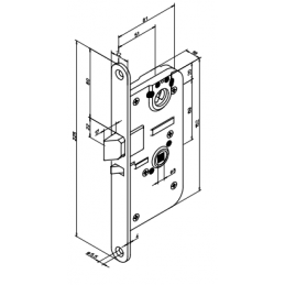 LUKKORUNKO ABLOY EXIT LE184 UMPIOVELLE VASEN