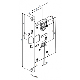 EXIT LOCK CASE ABLOY LE186 RIGHT