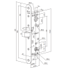 SOLENOIDLUKUKORPUS ABLOY EL482-29 MM, 12-24V PROFIILUKSELE