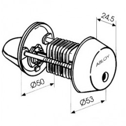 AVAINPESÄ ABLOY CY001C CLASSIC KROMATTU