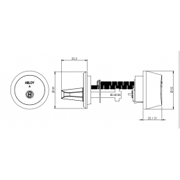 AVAINPESÄ ABLOY CY035U Novel NiHa