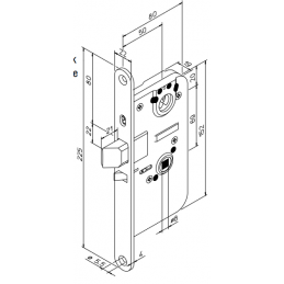 LOCK CASE ABLOY LC190 LEFT