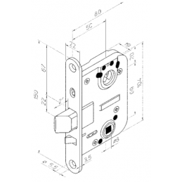 LUKKORUNKO ABLOY 4190 VASEN