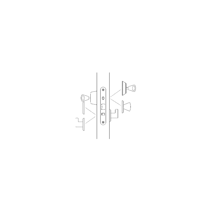 MORTISE LOCK ABLOY 4190 LEFT