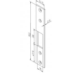 LUKON VASTARAUTA ABLOY 4613 KROMATTU TERÄS