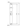 SOLENOIDLUKUKORPUS ABLOY EL482-35 MM, 12-24V, KITSASPROFIIL