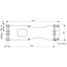 SILE KINNITUSPLAAT ASSA A120 (uksesulgurile DC200/DC300/DC500/DC700)(AB336)