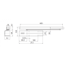DOOR CLOSER ASSA DC700 GREY, EN klass 3-6 (WITHOUT ARM)