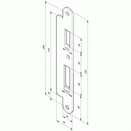 STRIKING PLATE ABLOY EA322