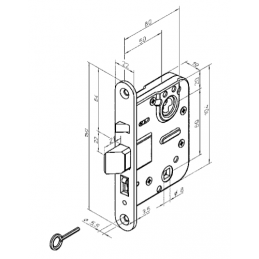 LOCK CASE ABLOY LC100 RIGHT