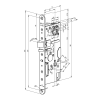 MOTORLOCK ABLOY EL595 FU, 12-24V