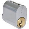 CYLINDER ASSA 1301 MATT CHROME OUTDOOR