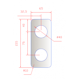 COVER PLATE ABLOY 4190 SS