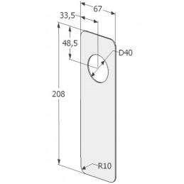 COVER PLATE ASSA 565 SS...