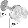 EVAKUATSIOONITEE KOMPLEKT LINGI ASEMELE ABLOY CH021 CR (väändenupuga)
