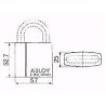 PADLOCK ABLOY PL 341/50C CLASSIC