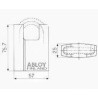 RIIPPULUKKO ABLOY PL 342C CLASSIC