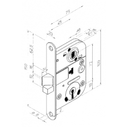 MORTISE LOCK ABLOY 2011