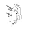 PROFIILVÄÄNDENUPU KOMPLEKT ABLOY CH008 CR (KORPUSELE LC306)